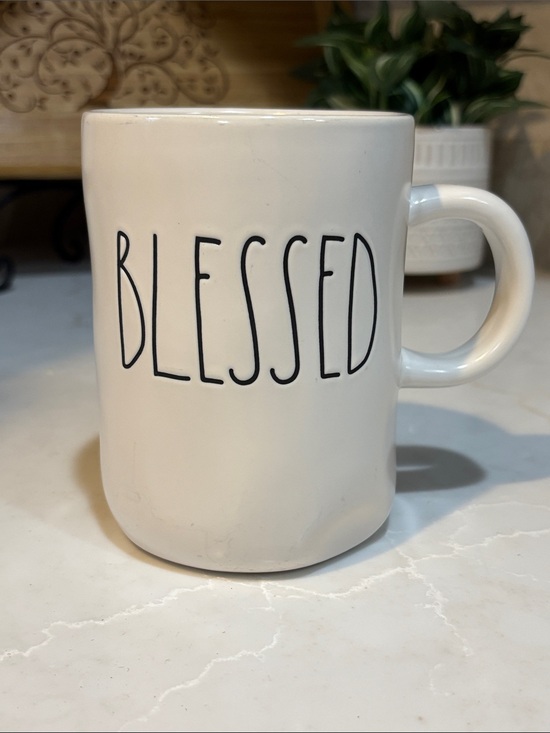 Rae Dunn Other - Rae Dunn "Blessed" White Ceramic Coffee Mug - Everyday Inspirational Drinkware